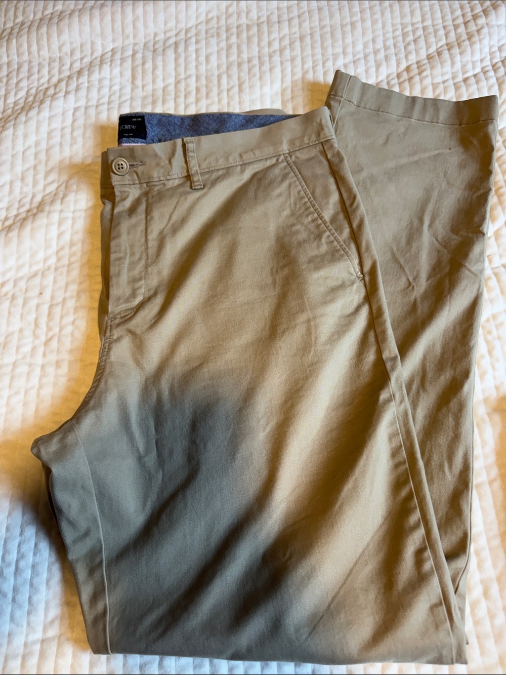J. Crew Men’s Chino Pants in Tan